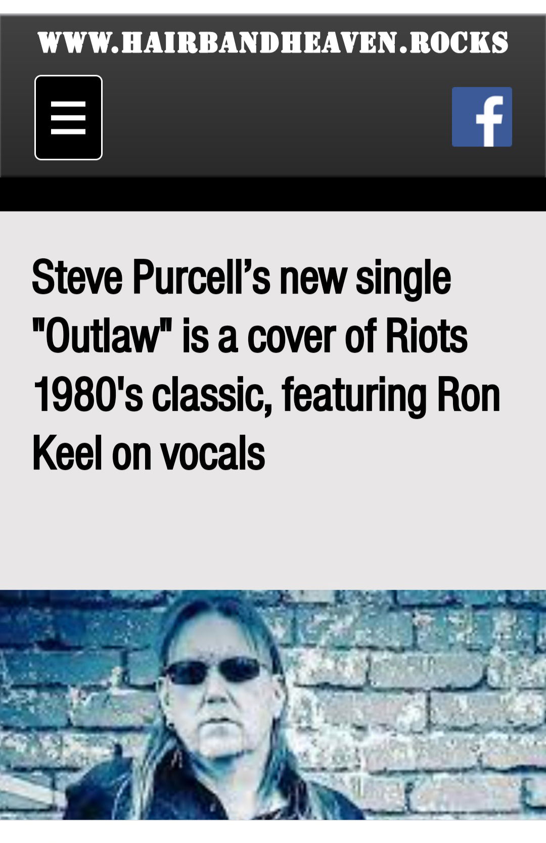 Hair Band Heaven Magazine Features "Outlaw"