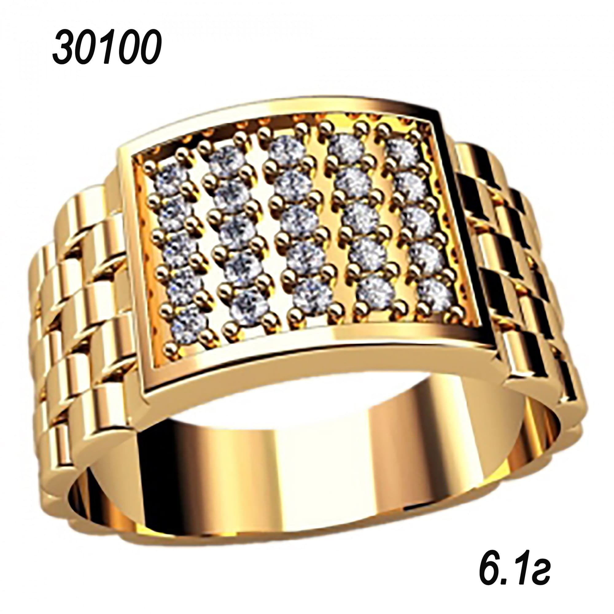 Золото 585 пробы кольцо мужское