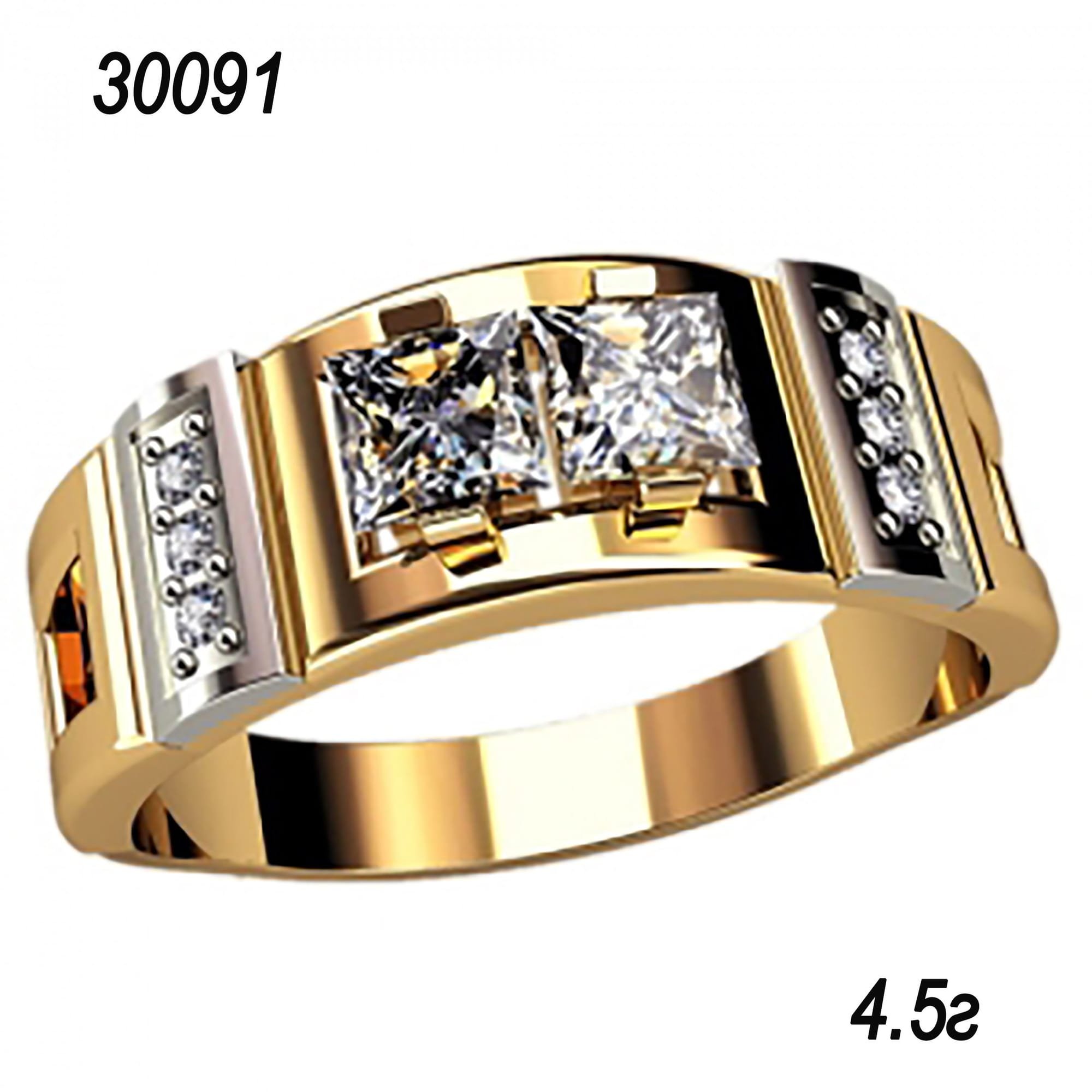Кольцо золотое мужское печатка 585