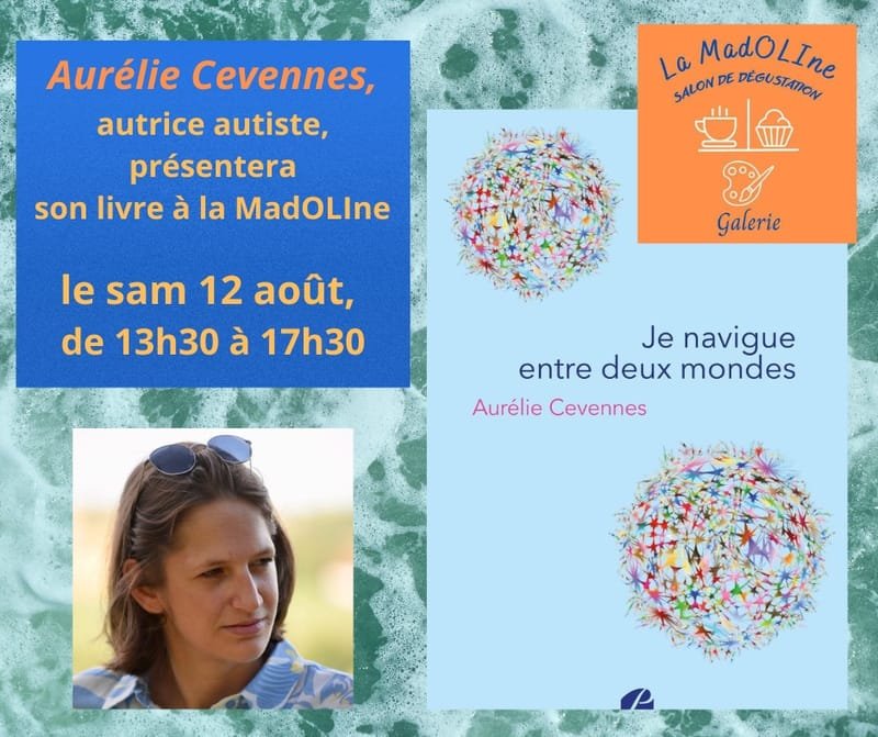 Aurélie Cevennes présentera son livre "Je navigue entre deux mondes" à la MadOLIne à Lincé-Sprimont