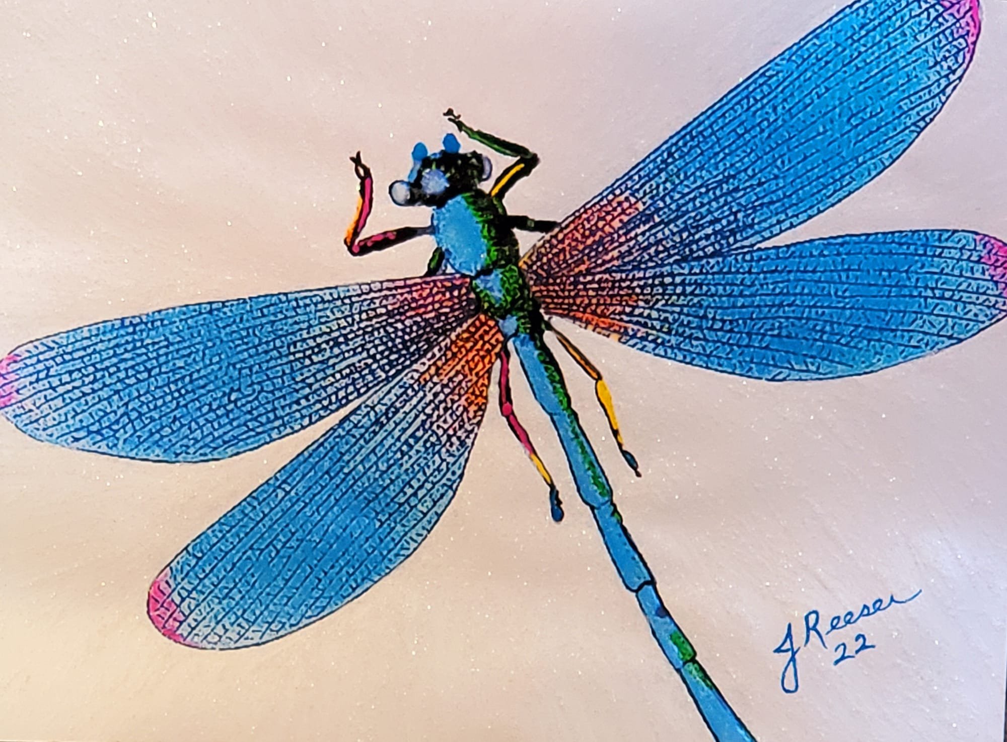 Dragon Fly Blue -    SOLD