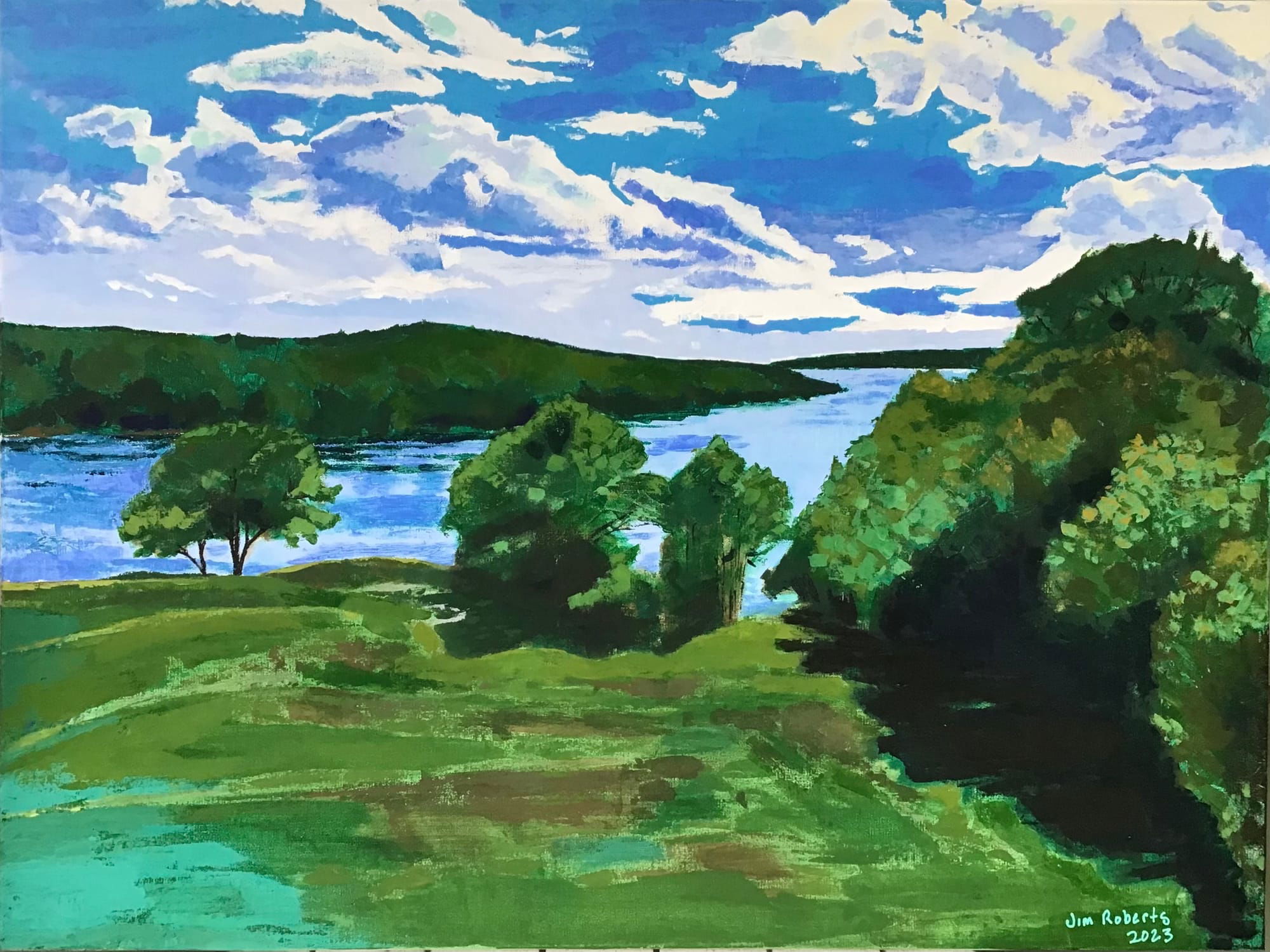 EDGECOMB, ME (HARMONY IN GREEN AND BLUE, NO.2)
