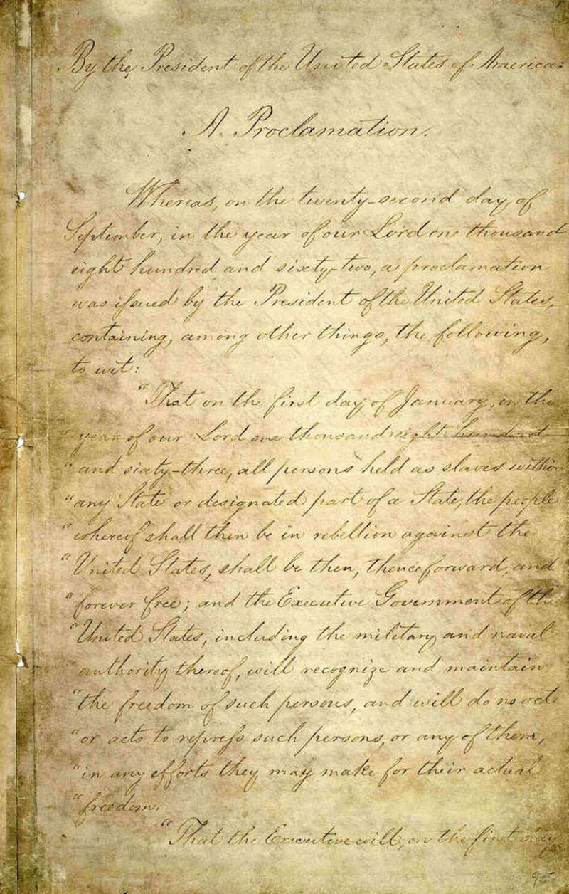 On January 1 1863 Lincoln Issued The Final Emancipation Proclamation 