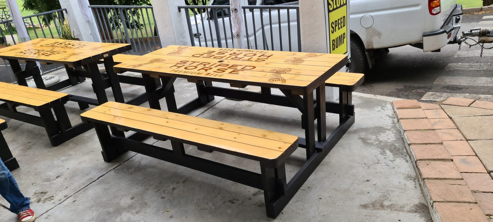 Restaurant Benches and Table