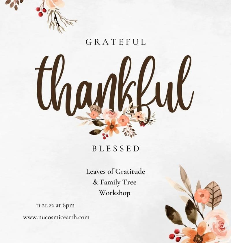 Leaves of Gratitude & Family Tree