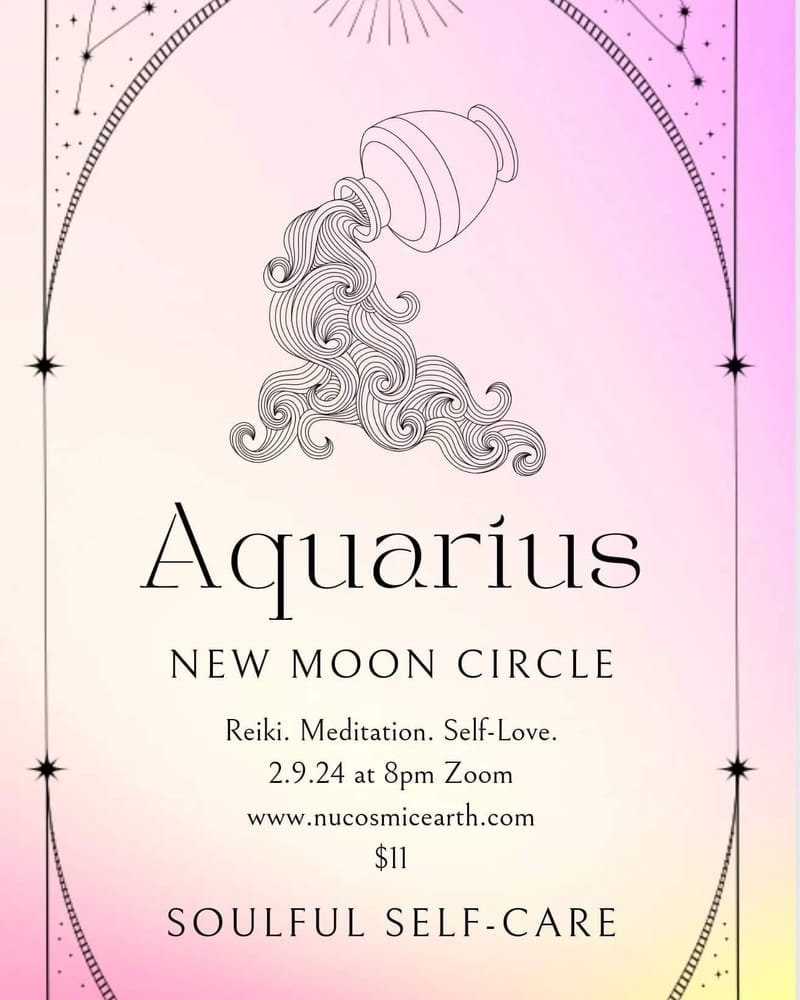 New Moon Circle - Reiki. Meditation. Self-Love.