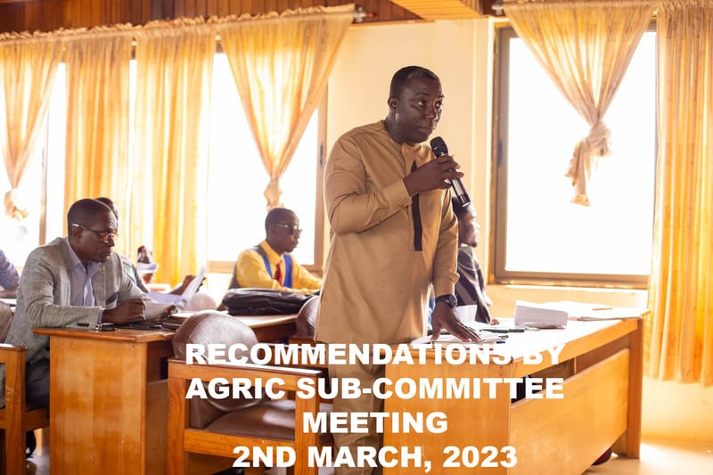 AGRIC SUB-COMMITTEE MEETING OF THE KWAEBIBIREM MUNICIPILITY