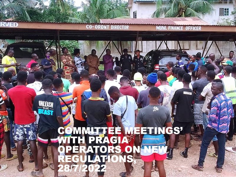 PUBLIC RELATIONS AND COMPLAINTS COMMITTEE MEETINGS’ WITH PRAGIA OPERATORS ON 28TH JULY, 2022
