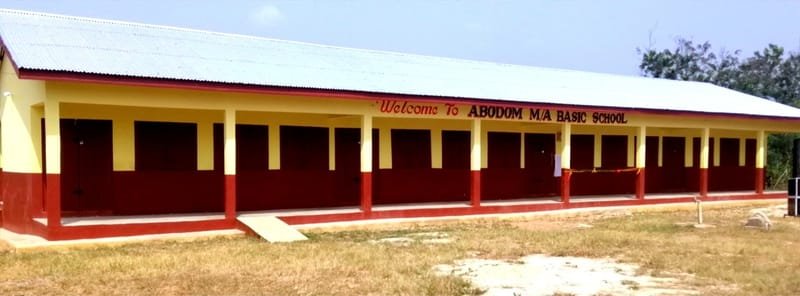 COMMISSIONING OF (3) THREE-UNIT CLASSROOM BLOCK WITH ANCILLARY FACILITIES AT ABODOM M/A ON FRIDAY 26TH JANUARY, 2024.