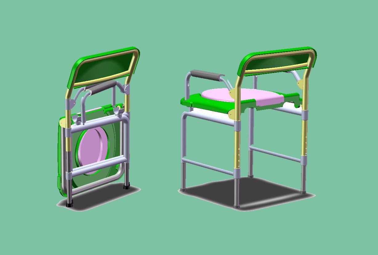 עיצוב כיסא שירותים לנכים