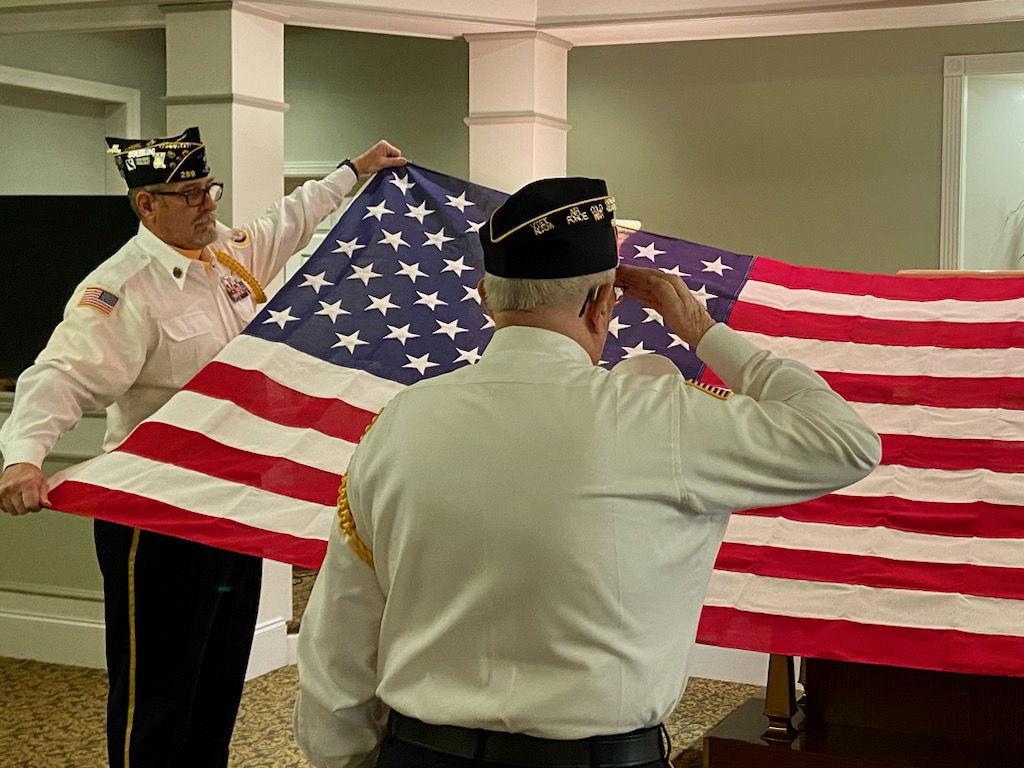 Folding Flag for Billy M. Dixon