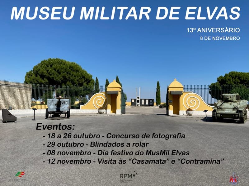Eventos no âmbito do 13º Aniversário do Museu Militar de Elvas