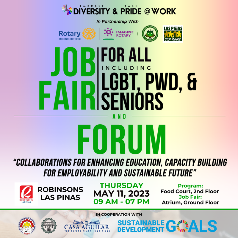 Job Fair & Forum for All, including LGBT, PWD & Seniors