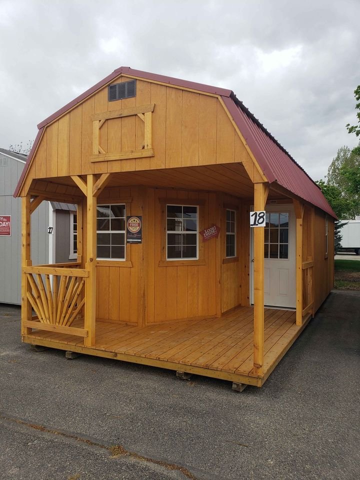 Old Hickory 12X28 Deluxe Playhouse Lofted Barn w/7' walls - State Line ...