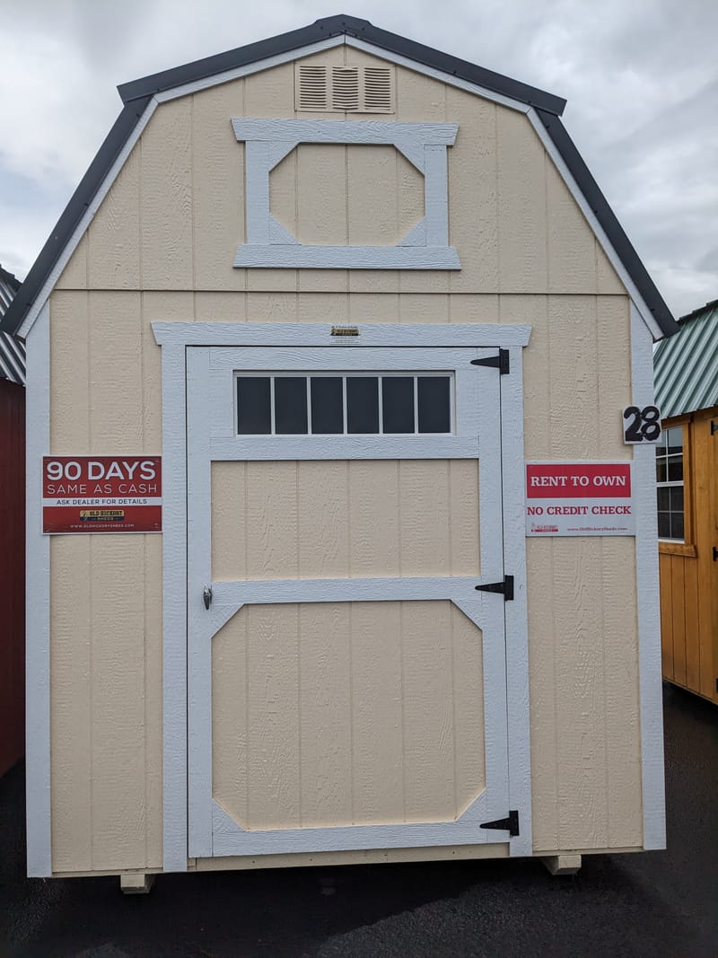 FRUITLAND LOT Old Hickory 8x12 Lofted Barn w/7' walls State Line Shed