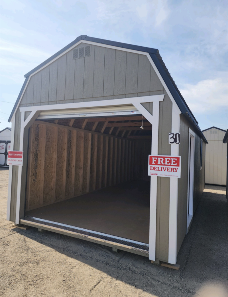 WEISER LOT Old Hickory 12x24 Lofted Barn Garage w/7' walls - State Line ...