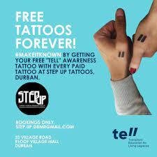 Tell tattoos ( organ donor tattoos - " )