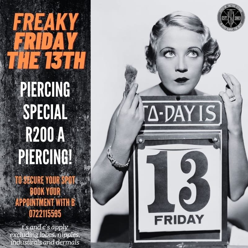 Freaky Friday the 13th- Piercing Special