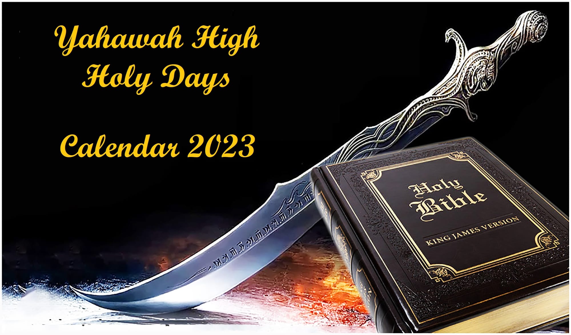 The Most HIGH YAHAWAH High Holy Days