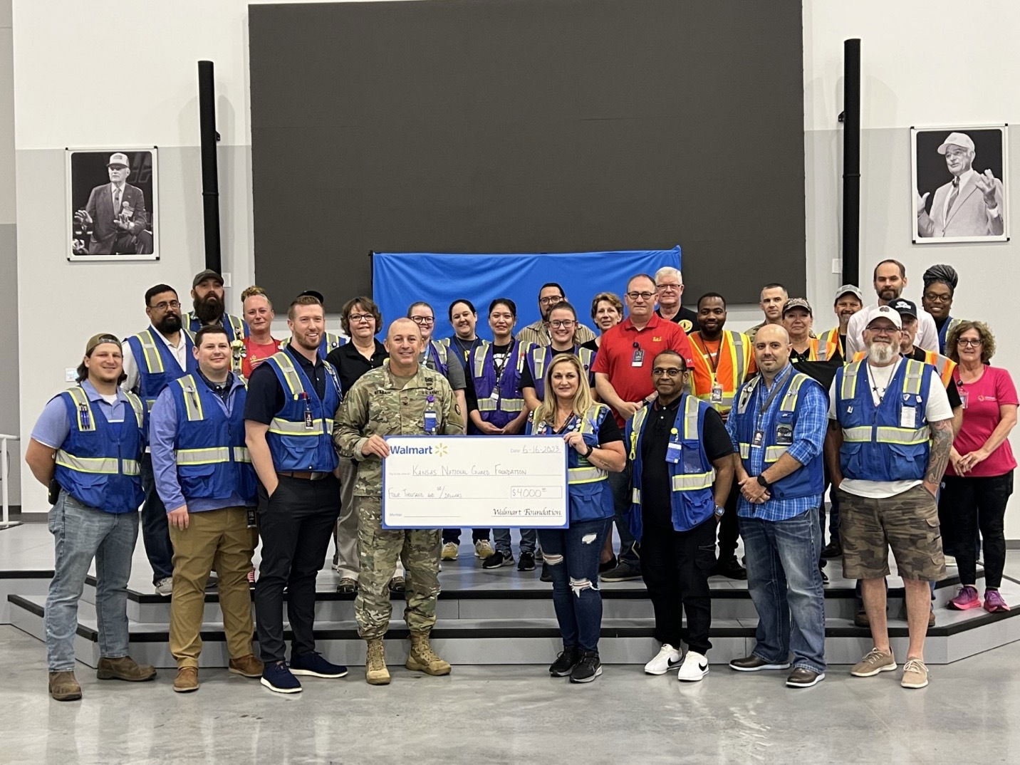 Walmart Donates $4,000 to the Kansas National Guard Foundation