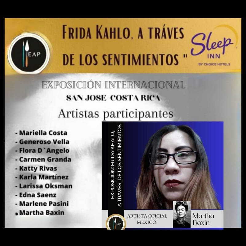 Exposición "Frida Kahlo, a través de los sentimientos", San José, Costa Rica.