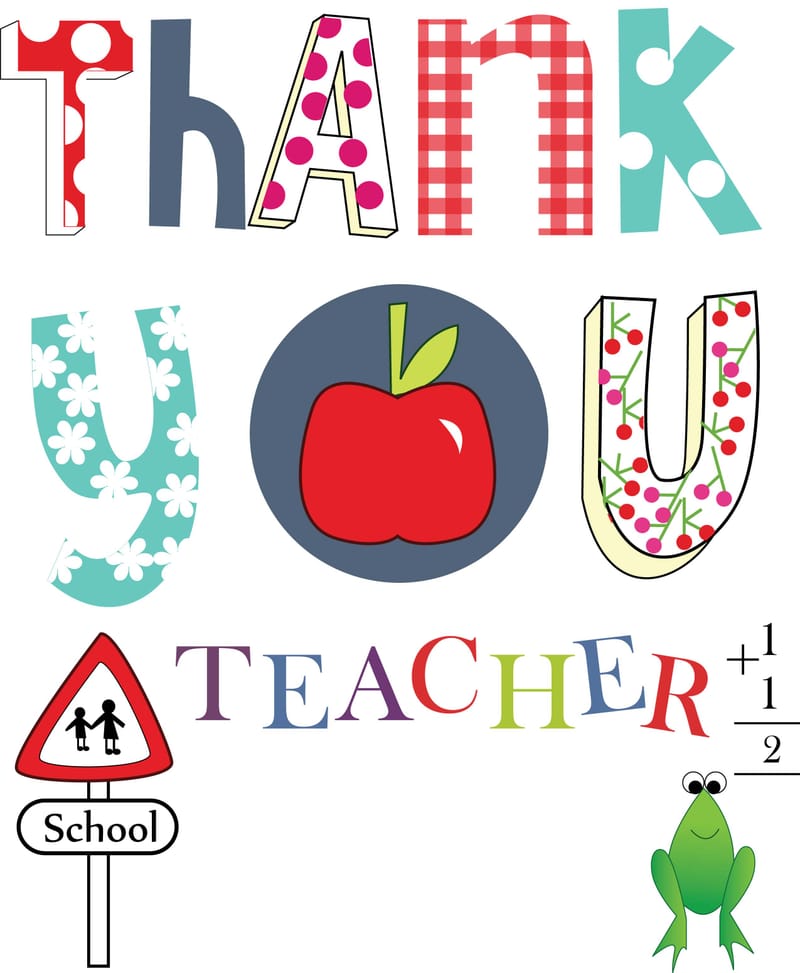 Apple thank you teacher frame personalised - Personalised and More