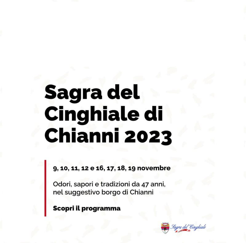 47ª edizione della SAGRA DEL CINGHIALE TURNO UNICO