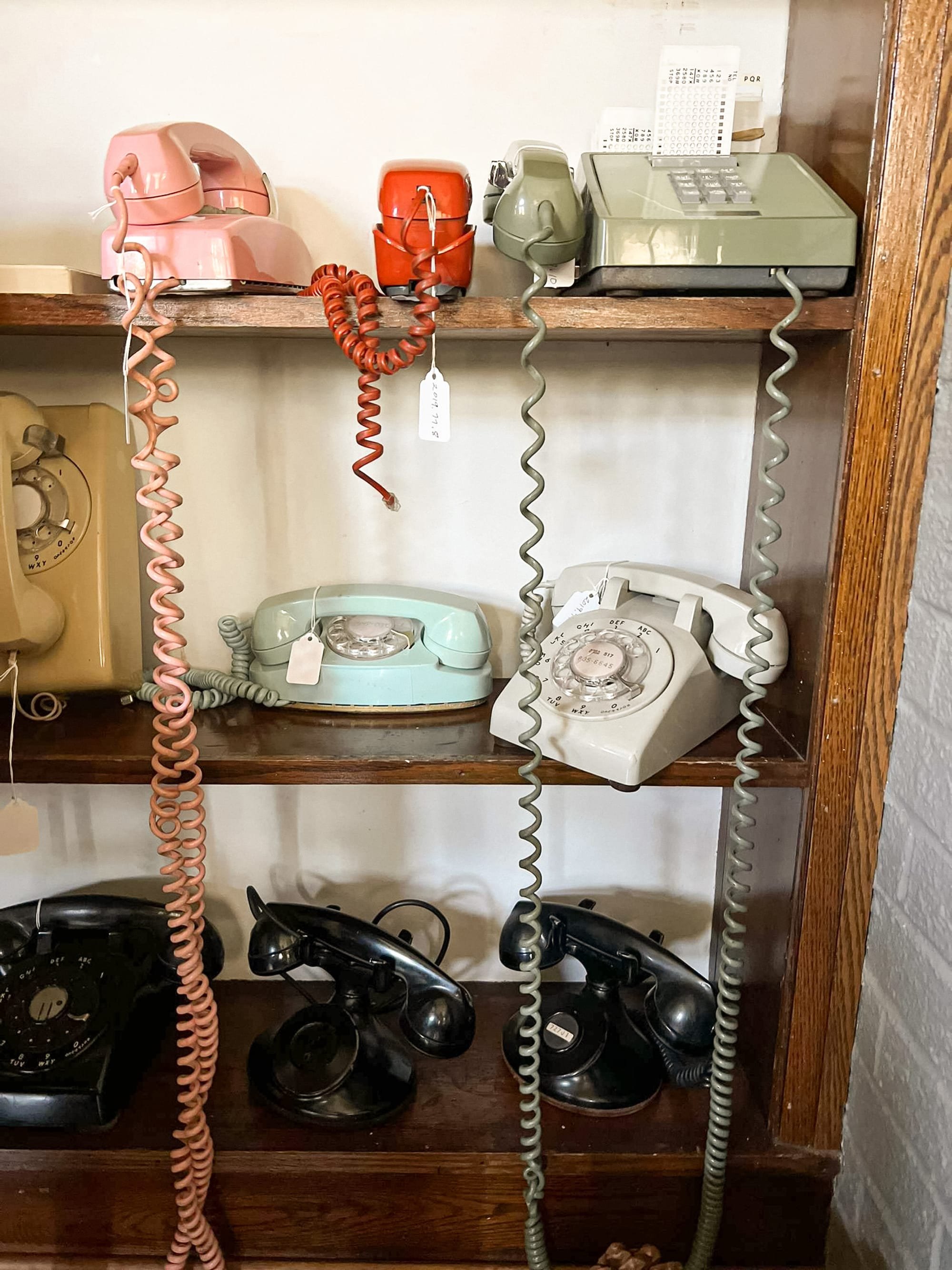 Telephones from the 1970's.