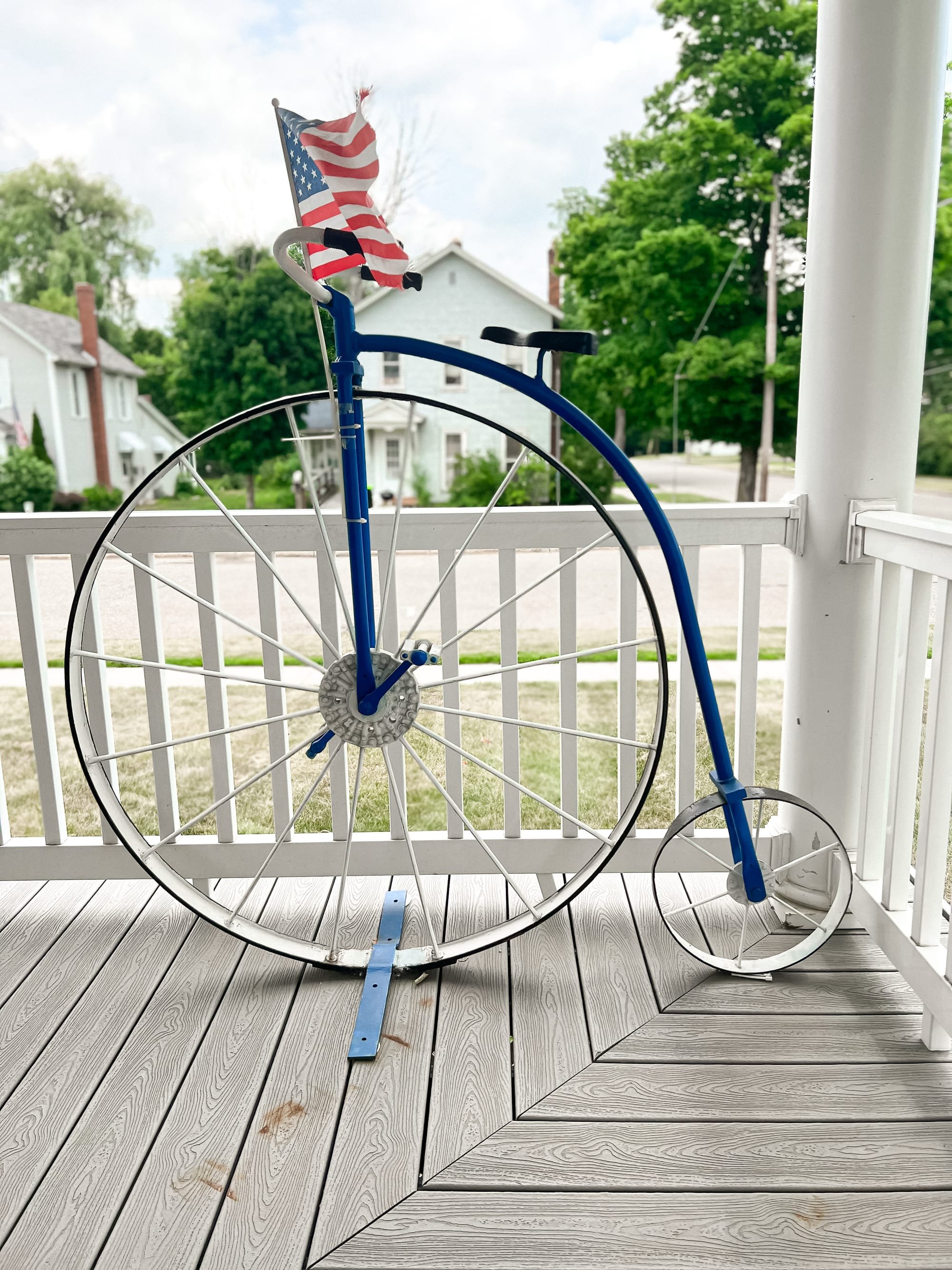 Uncle Sam's bicycle.