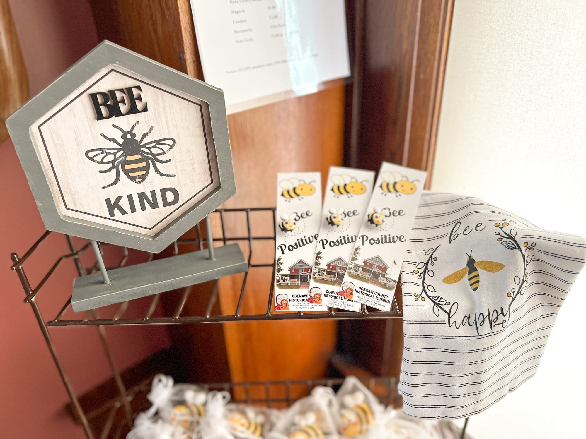 A part of the "Bee Positive" Collection that is for sale in the Book Nook.