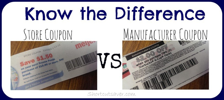 How To Tell The Difference Between A Manufacturer Coupon & Digital Coupon