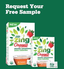Free sample of Born Sweet Zing Organic Stevia Sweetener