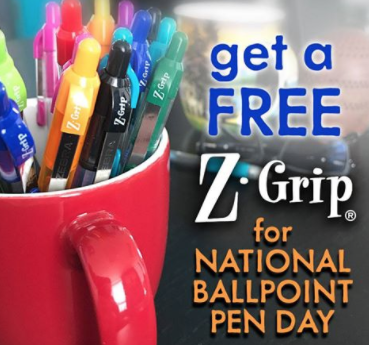 FREE Zebra Z-Grip Ballpoint Pen