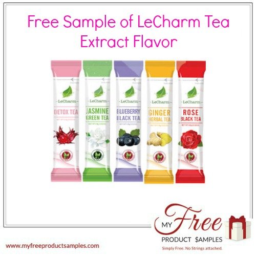 Free Sample of LeCharm Tea Extract Flavor