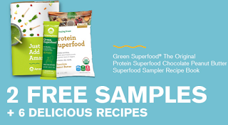 Free Amazing Grass Green Superfood and Protein Superfood Chocolate Peanut Butter Sample Pack