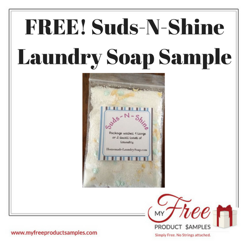 Suds-N-Shine Laundry Soap Sample