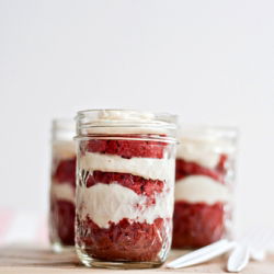 Red Velvet Cake Jar