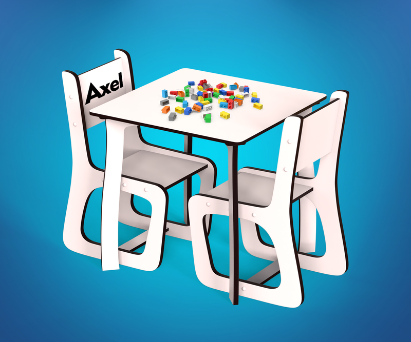 Personalised Table and Chairs Set NN Furniture