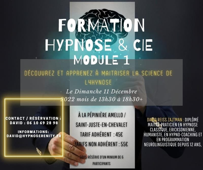 Stage Formation Hypnose & vous