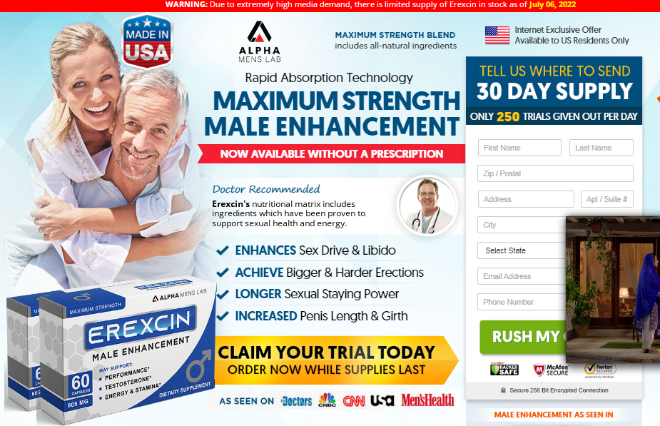 Erexcin Male Enhancement “Fact Check”? Risk Scam Exposed 2022