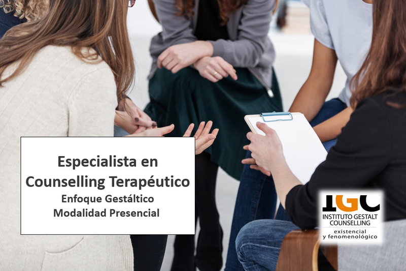 Especialista en Counselling Terapéutico  modalidad presencial