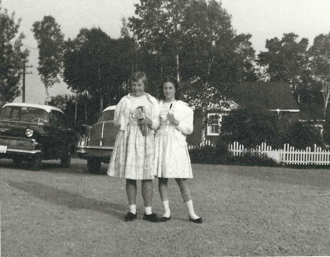 Kathy Wilson and Wendy Carlin, 1961