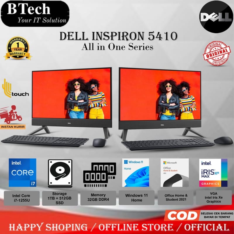 Dell Inspiron 5410 AIO i7-1255U 32GB 1TB+512GB SSD W11H+OHS TOUC - online shopping Dell Inspiron 5410 AIO i7-1255U 32GB 1TB+512GB SSD W11H+OHS TOUC - online shopping