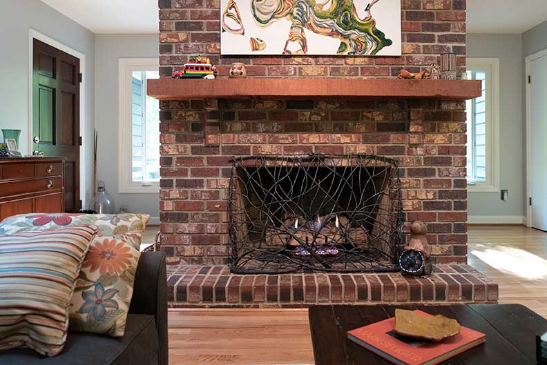 Standalone Fireplace Screen K. Townsend Creations