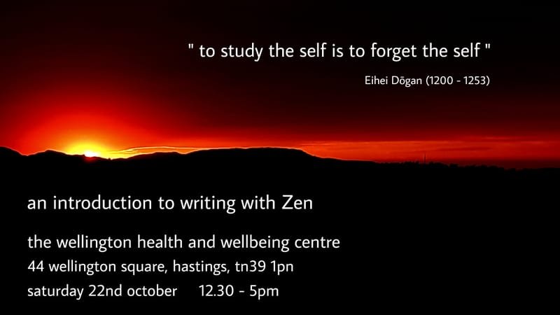 Writing with Zen: One Day Workshop