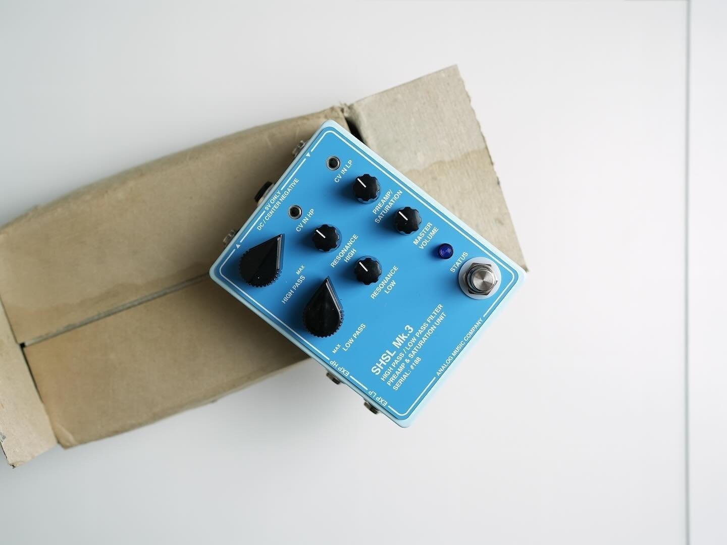 EXCLUSIVE BLUE ON BLUE SHSL FILTER/PREAMP PEDALS SHIPPED TO LITTLE BOX EFFECTS IN THE USA.