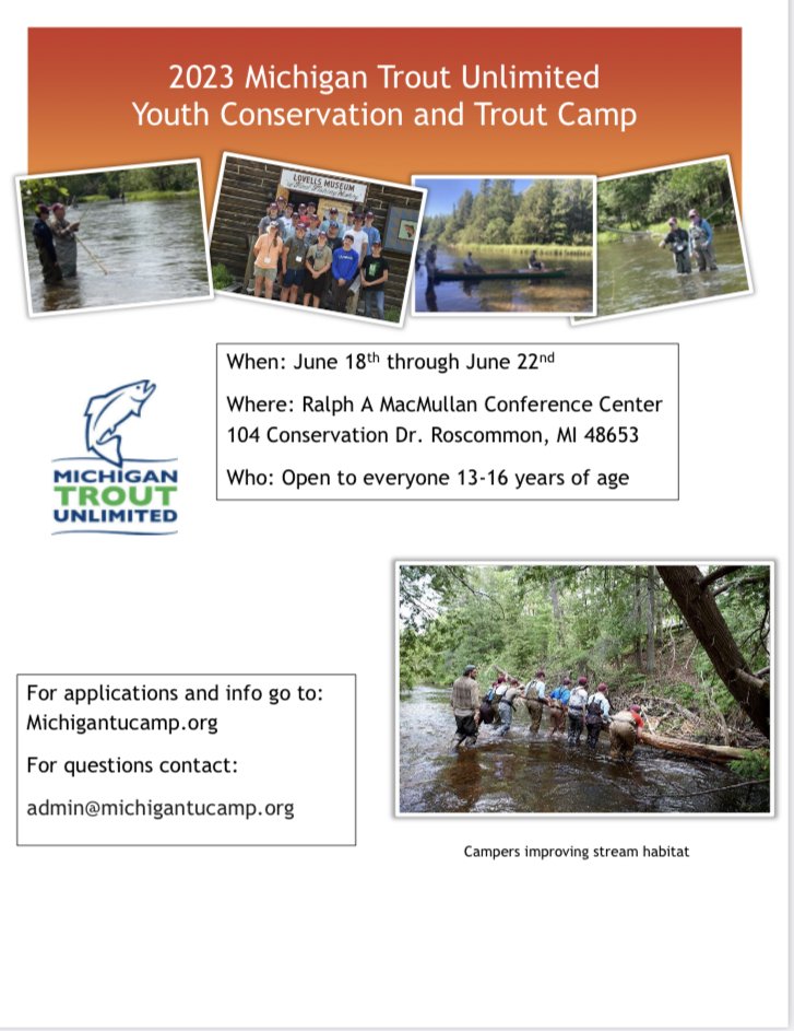 MI TU Youth Conservation and Trout Camp