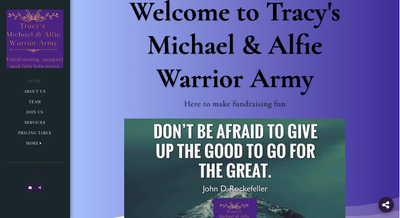 Tracy's Michael & Alfie warrior army Forum