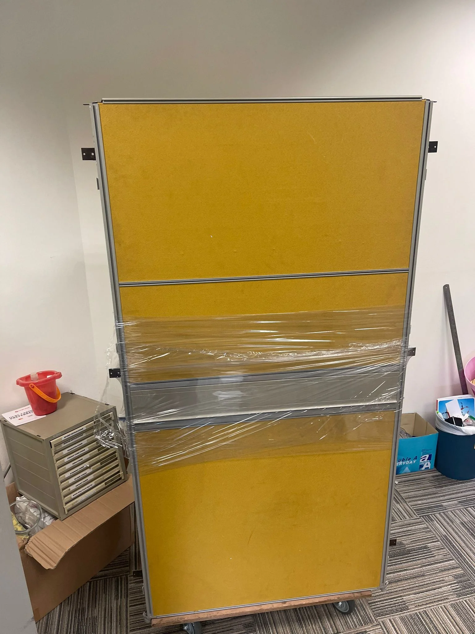 wrapping cubicle walls