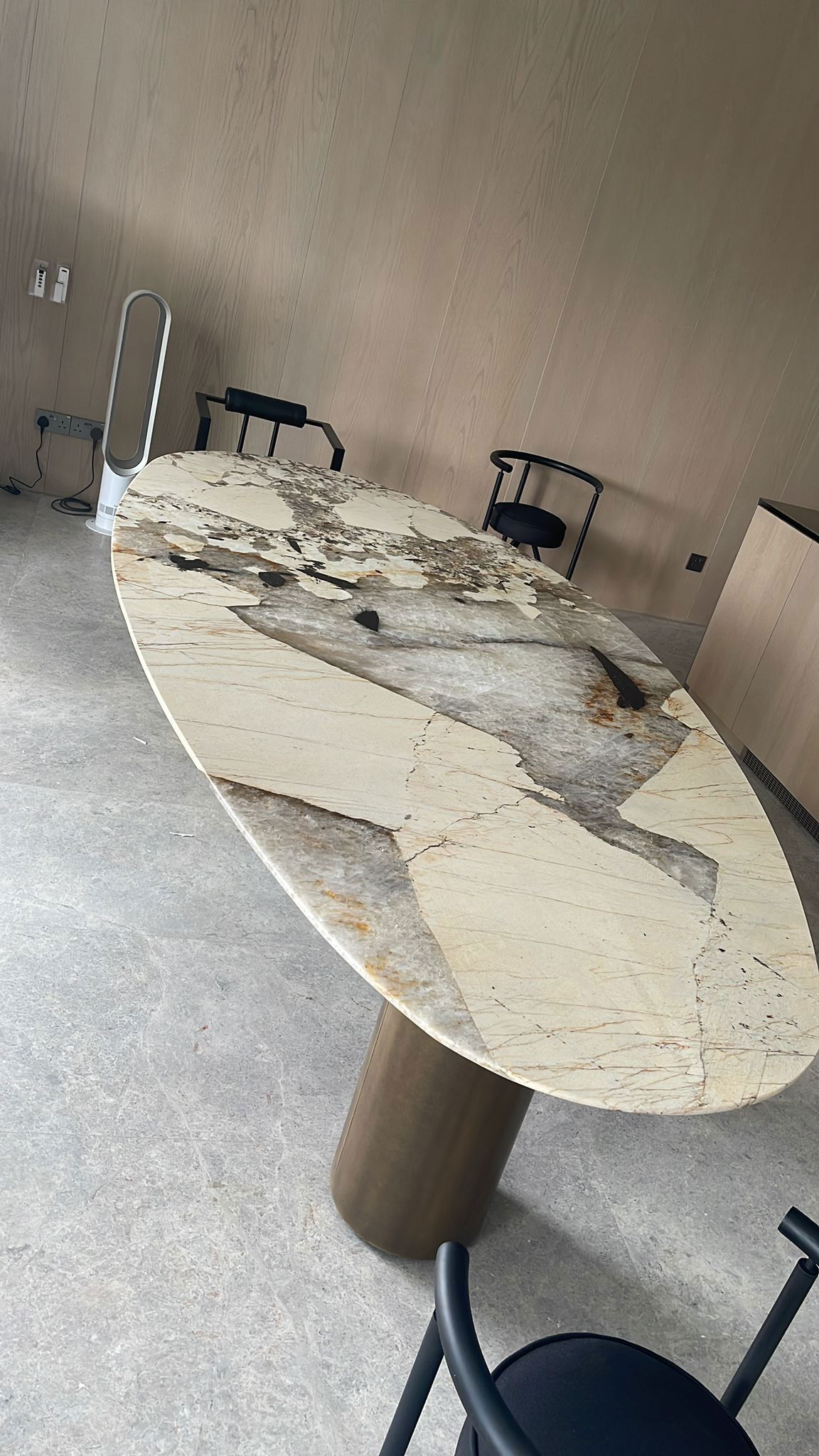 marbled coffee table
